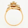 Кольцо из комбинированного золота 585 пробы c 4 бриллиантами Л30128242 фото 3