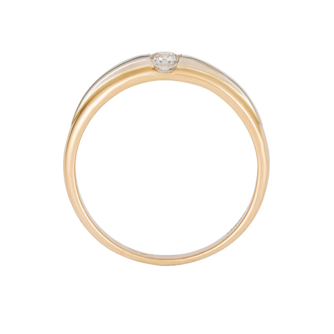 Кольцо из золота 585 пробы c бриллиантом, Л 6101 7256 за 35300