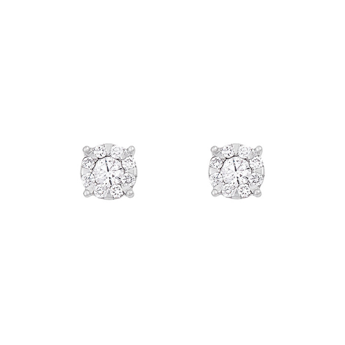 Серьги из золота 585 пробы с бриллиантами
