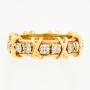 Кольцо из комбинированного золота 585 пробы c 16 бриллиантами Л04078614 фото 2