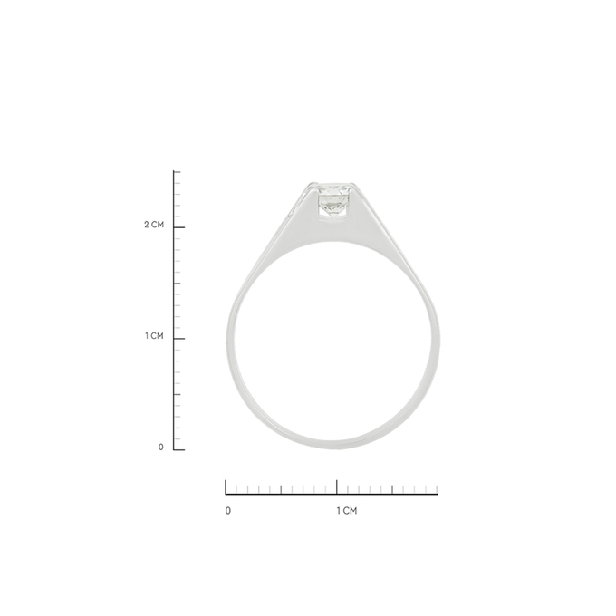 Кольцо из золота 585 пробы c бриллиантом, Л 4710 6298 за 103600