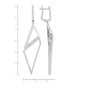 Серьги из золота 585 пробы c 122 бриллиантами