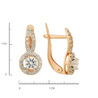 Серьги из золота 585 пробы c фианитами
