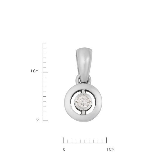Подвеска из золота 585 пробы c бриллиантом, Л 4708 2372 за 23600