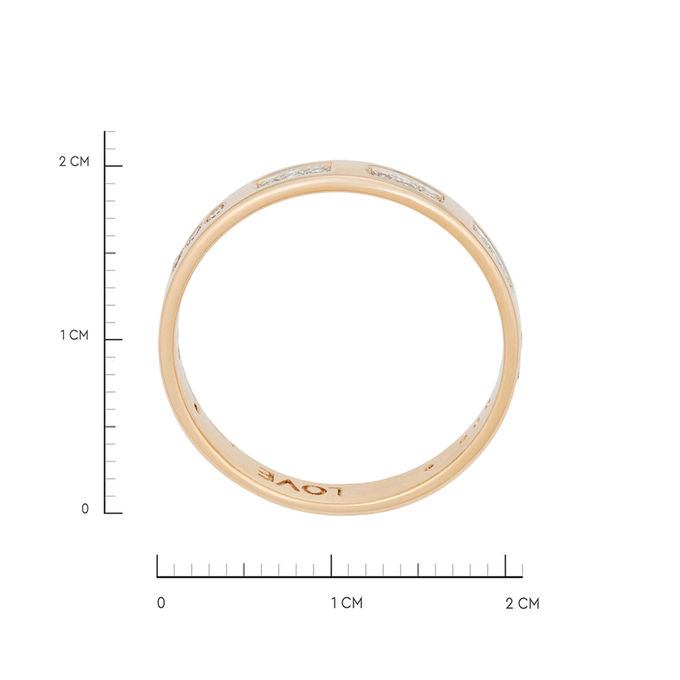 Кольцо из золота 585 пробы c бриллиантами, Л 1615 6241 за 43920
