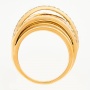 Кольцо из комбинированного золота 750 пробы c 55 бриллиантами Л33084335 фото 3