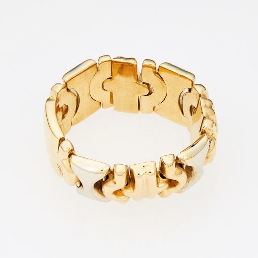 Кольцо из комбинированного золота 750 пробы 131009 фото 1
