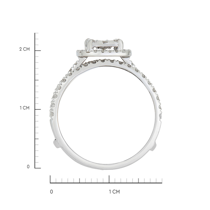 Кольцо из золота 585 пробы c бриллиантами, Л 3309 1778 за 90230