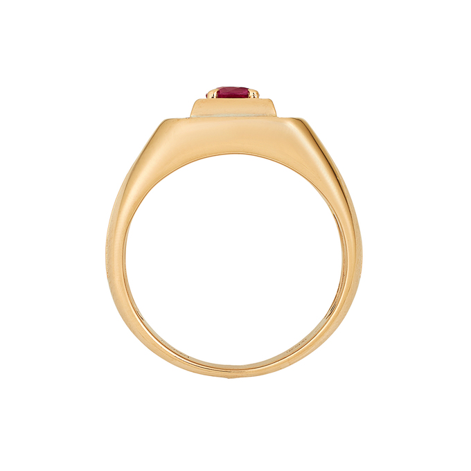 Кольцо из золота 585 пробы c рубином и бриллиантами, Л 2812 1610 за 115920