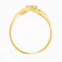 Кольцо из комбинированного золота 585 пробы c 9 бриллиантами Л16146517 фото 3