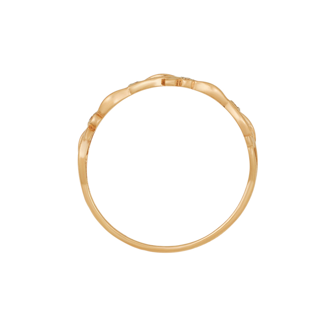 Кольцо из золота 585 пробы c фианитами, Л 3507 2259 за 12530