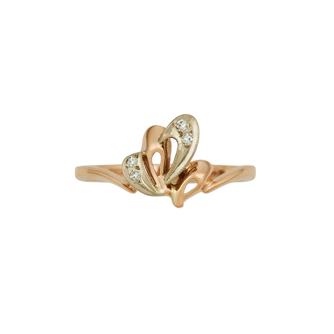 Кольцо из золота 583 пробы c бриллиантами, Л 5405 9816 за 20230