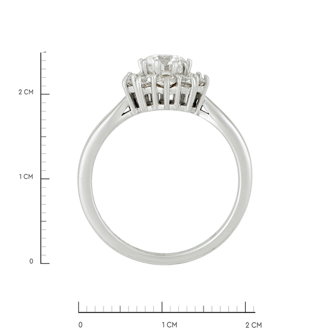 Кольцо из золота 585 пробы c бриллиантами, Л 1811 8709 за 250000