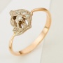 Кольцо из комбинированного золота 583 пробы c 4 бриллиантами Л11132220 фото 1