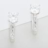 Серьги из золота 585 пробы c фианитами