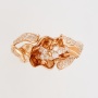 Кольцо из комбинированного золота 585 пробы c 8 бриллиантами и 76 упр. огр. бриллиантами 118324 фото 2