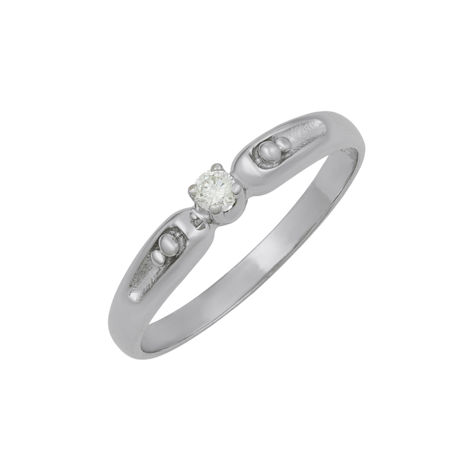 Кольцо из золота 585 пробы c бриллиантом, Л 2508 9857 за 22000