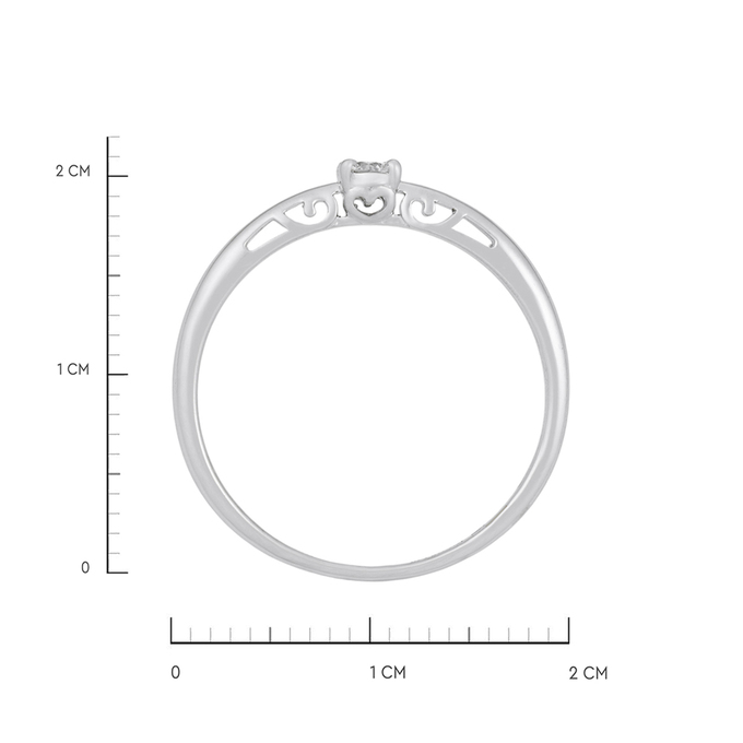 Кольцо из золота 585 пробы c бриллиантом, Л 7502 8443 за 16950
