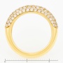 Кольцо из комбинированного золота 750 пробы c 89 бриллиантами Л28072167 фото 4