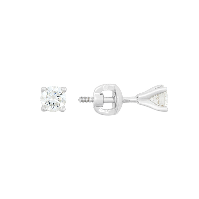 Серьги из золота 750 пробы c бриллиантами, К 0000 4179 за 145000