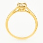 Кольцо из желтого золота 585 пробы c 1 бриллиантом Л33085906 фото 3