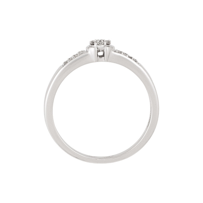 Кольцо из золота 585 пробы c бриллиантами, Л 4807 8570 за 27920