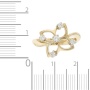 Кольцо из комбинированного золота 585 пробы c 5 бриллиантами 097139 фото 4