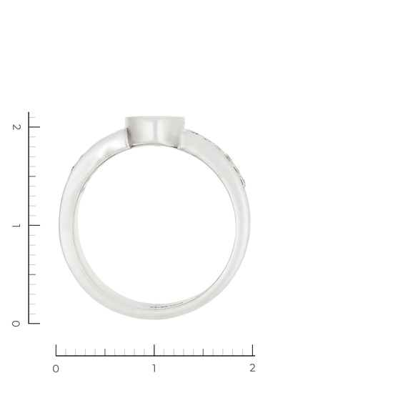 Кольцо из белого золота 750 пробы c 67 бриллиантами, Л28093700 за 127900
