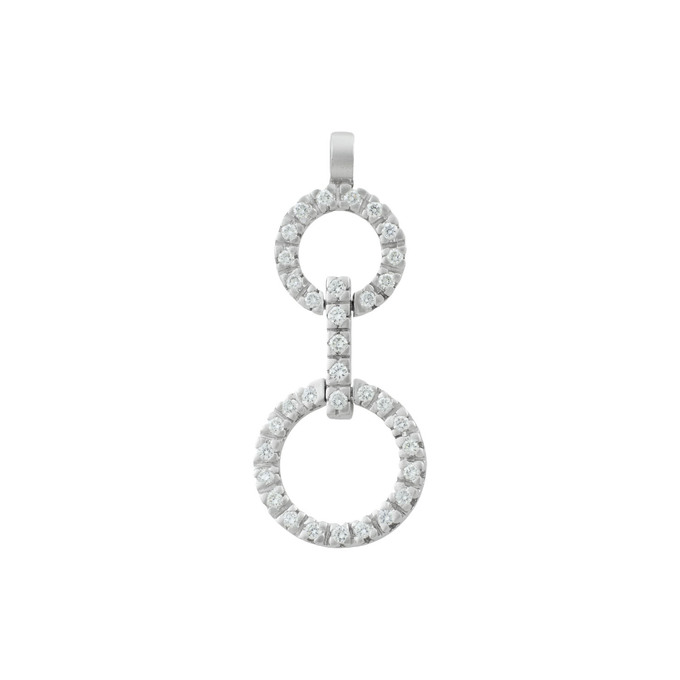 Подвеска из золота 585 пробы c бриллиантами