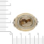 Кольцо из комбинированного золота 585 пробы c 76 упр. огр. бриллиантами и 1 раухтопазом 102741 фото 4