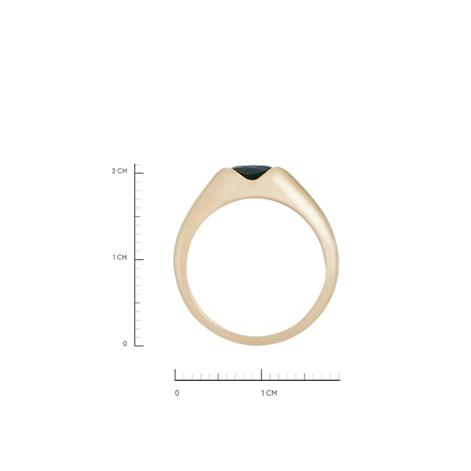 Кольцо из золота 585 пробы c сапфиром, Л 4107 2213 за 41520
