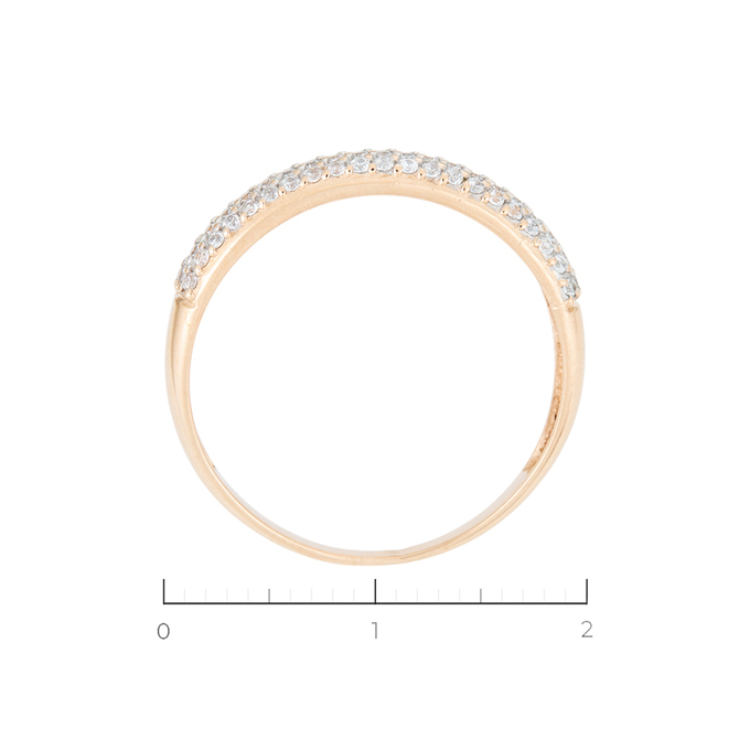 Кольцо из золота 585 пробы c 63 фианитами, Л 2315 8653 за 18800