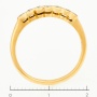 Кольцо из желтого золота 750 пробы c 7 бриллиантами Л19106013 фото 4