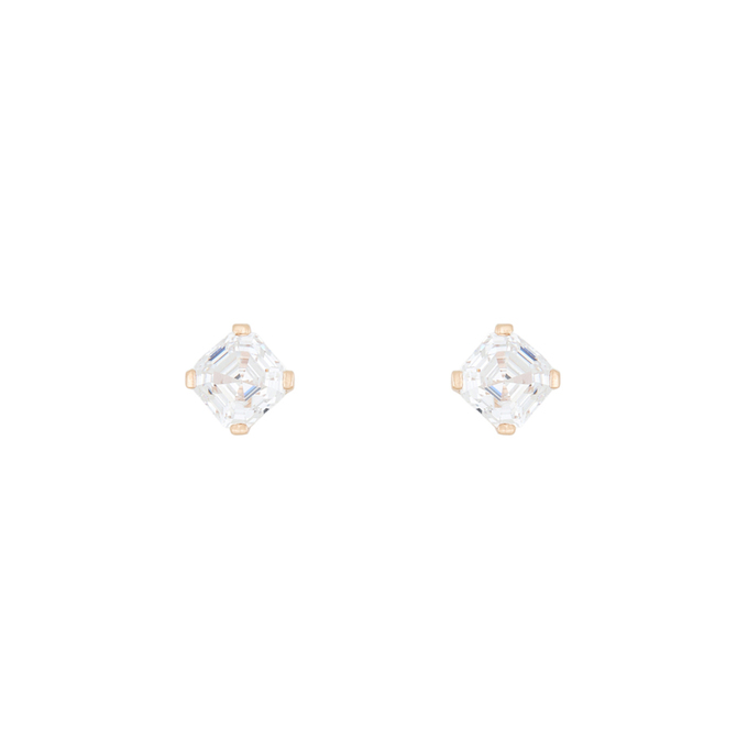 Серьги из золота 585 пробы c фианитами