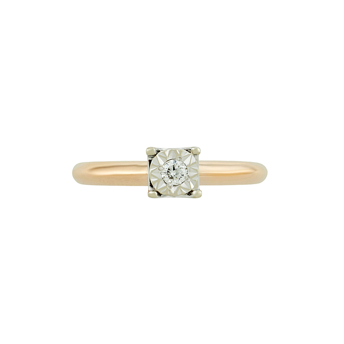 Кольцо из золота 585 пробы c бриллиантом, Л 6602 7280 за 31120