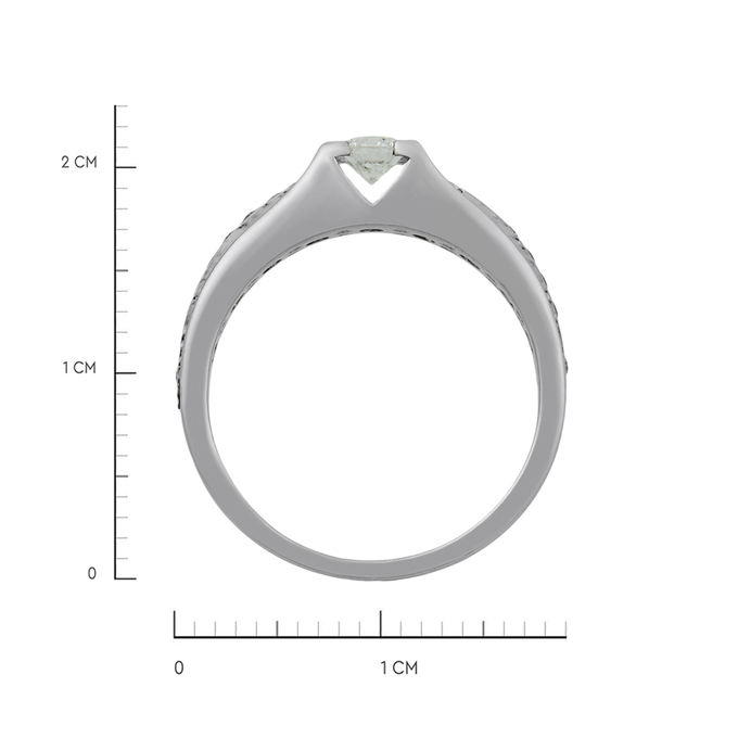 Кольцо из золота 585 пробы c бриллиантами, Л 1615 7220 за 63120