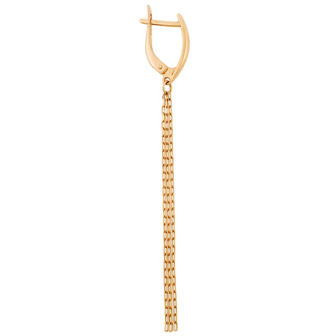 Серьги из красного золота 585 пробы