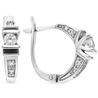 Серьги из золота 585 пробы c фианитами