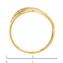Кольцо из желтого золота 585 пробы Л57030975 фото 4