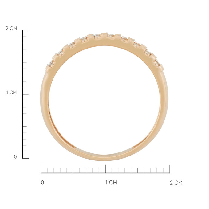 Кольцо из золота 585 пробы c бриллиантами, Л 2212 6208 за 27900
