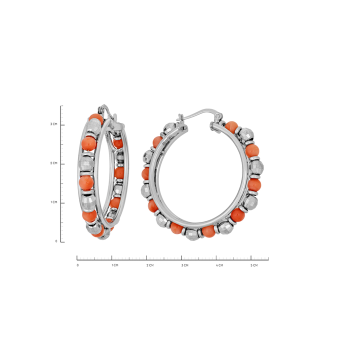 Серьги из золота 585 пробы c кораллами, К 0000 2509 за 112200