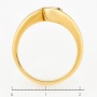 Кольцо из комбинированного золота 750 пробы c 1 бриллиантом Л12059959 фото 4