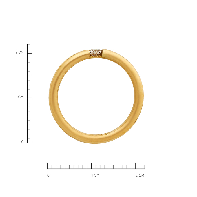 Кольцо из золота 750 пробы c бриллиантом, Л 2811 6657 за 46000