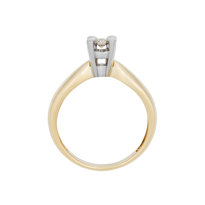 Кольцо из золота 585 пробы c бриллиантом, Л 5500 8862 за 41200