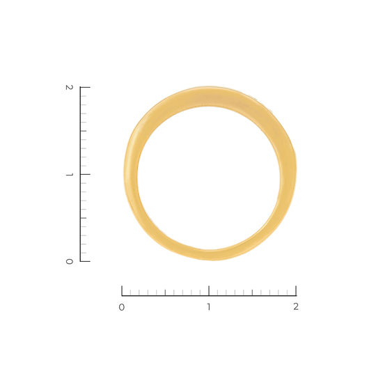 Кольцо из желтого золота 750 пробы c 13 бриллиантами, Л06048552 за 63200