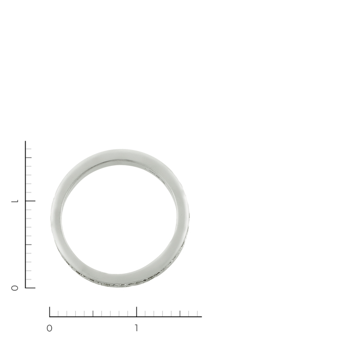 Кольцо из белого золота 585 пробы c 28 бриллиантами