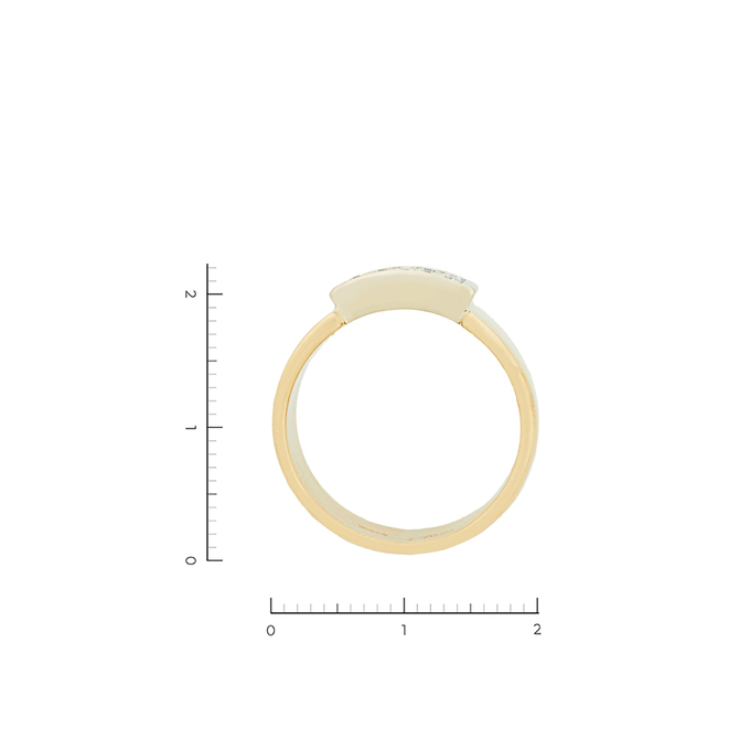 Кольцо из золота 585 пробы c 10 бриллиантами, Л 6201 5167 за 79200