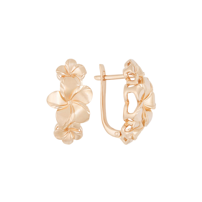 Серьга из золота 585 пробы
