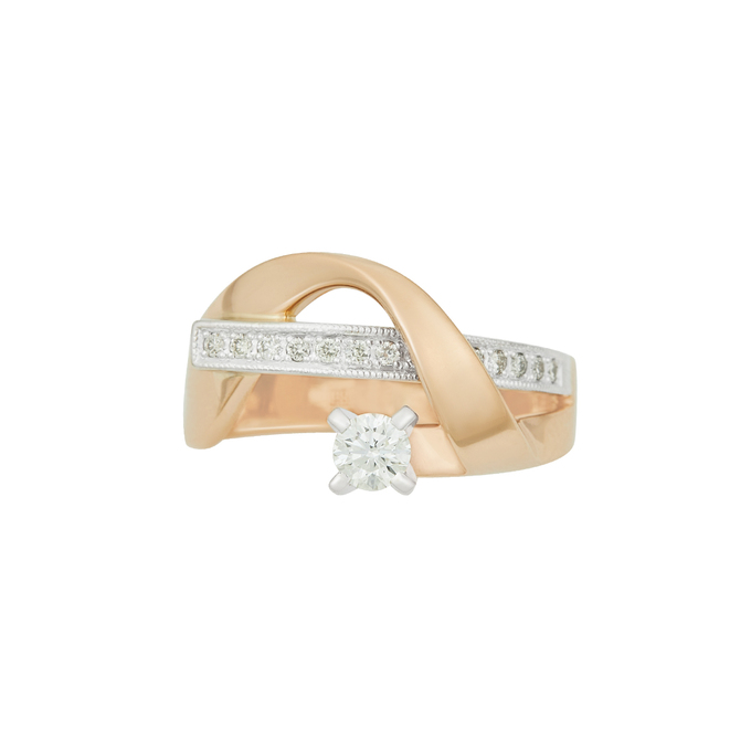 Кольцо из золота 585 пробы c бриллиантами, Л 2508 9222 за 85500