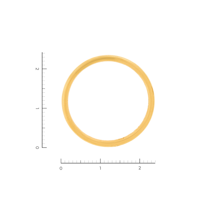 Кольцо обручальное из желтого золота 750 пробы c 1 бриллиантом, Л 2809 2741 за 65000